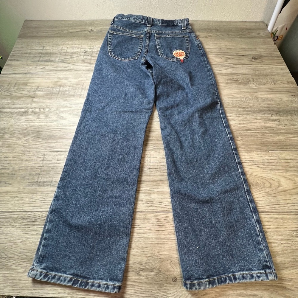 JNCO Funky Basics Jeans women's 28x31 Wide Leg Baggy Vintage 90s custom patch
